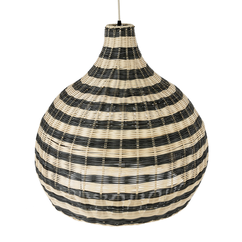 GLOBOSTAR® JAMAICA 01955 Boho Κρεμαστό Φωτιστικό Οροφής με Ντουί 1 x E27 AC 220-240V IP20 - Μπεζ & Λαδί - Μ60 x Π60 x Υ60cm