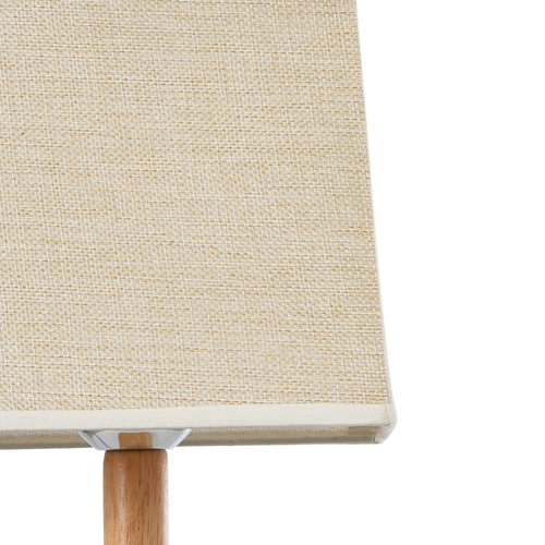 GLOBOSTAR® KOLIPE 02038 Boho Επιτραπέζιο Φωτιστικό Πορτατίφ με Ντουί 1 x E27 AC 220-240V IP20 - Μπεζ - Μ18 x Π18 x Υ25cm