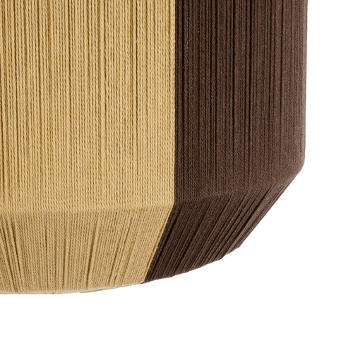 GLOBOSTAR® SALERNO 02076 Boho Κρεμαστό Φωτιστικό Οροφής με Ντουί 1 x E27 AC 220-240V IP20 - Μπεζ & Καφέ - Μ50 x Π50 x Υ80cm