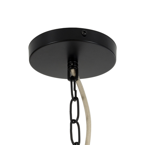 GLOBOSTAR® PUERTORICO 02093 Boho Κρεμαστό Φωτιστικό Οροφής με Ντουί 3 x E27 AC 220-240V IP20 - Μπεζ - Μ80 x Π80 x Υ80cm