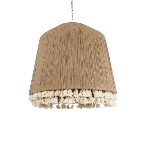 GLOBOSTAR® PUERTORICO 02093 Boho Κρεμαστό Φωτιστικό Οροφής με Ντουί 3 x E27 AC 220-240V IP20 - Μπεζ - Μ80 x Π80 x Υ80cm