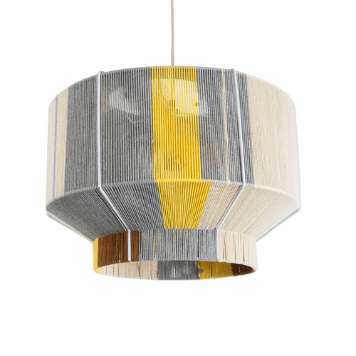 GLOBOSTAR® SALERNO 02290 Boho Κρεμαστό Φωτιστικό Οροφής με Ντουί 1 x E27 AC 220-240V IP20 - Πολύχρωμο - Μ50 x Π50 x Υ35cm