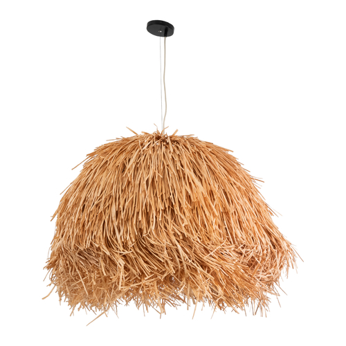 GLOBOSTAR® GUADELOUPE 02155 Boho Κρεμαστό Φωτιστικό Οροφής με Ντουί 1 x E27 AC 220-240V IP20 - Καφέ - Μ80 x Π80 x Υ60cm