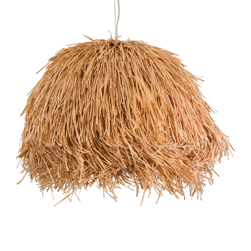 GLOBOSTAR® GUADELOUPE 02155 Boho Κρεμαστό Φωτιστικό Οροφής με Ντουί 1 x E27 AC 220-240V IP20 - Καφέ - Μ80 x Π80 x Υ60cm