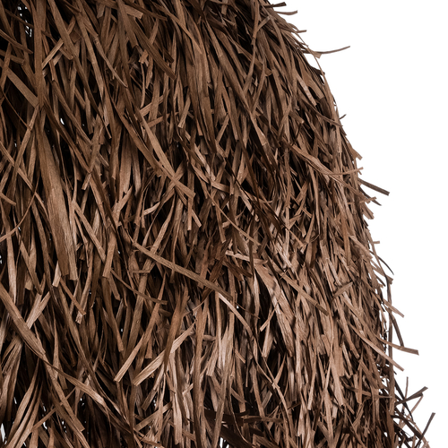 GLOBOSTAR® GUADELOUPE 02295 Boho Κρεμαστό Φωτιστικό Οροφής με Ντουί 1 x E27 AC 220-240V IP20 - Καφέ - Μ120 x Π120 x Υ100cm