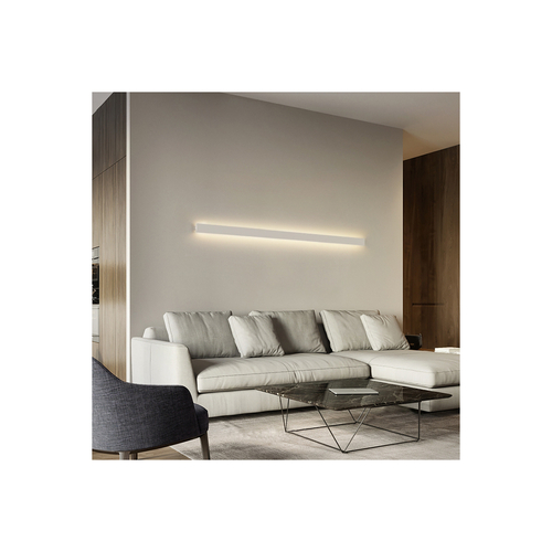 GLOBOSTAR® ALP-WALL-UPDOWN CONCEALED 70845-3M Επιφανειακό Προφίλ Αλουμινίου Ειδικό για Δημιουργία Κρυφού Φωτισμού Up & Down με Λευκό Γαλακτερό Πατητό Κάλυμμα για Ταινίες LED IP20 - Μαύρο & Λευκό - Μ300 x Π5 x Υ1.7cm