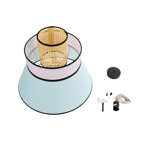 GLOBOSTAR® SAIGE 01920 Boho Κρεμαστό Φωτιστικό Οροφής με Ντουί 1 x E27 AC 220-240V IP20 - Πολύχρωμο - Μ50 x Π50 x Υ54cm