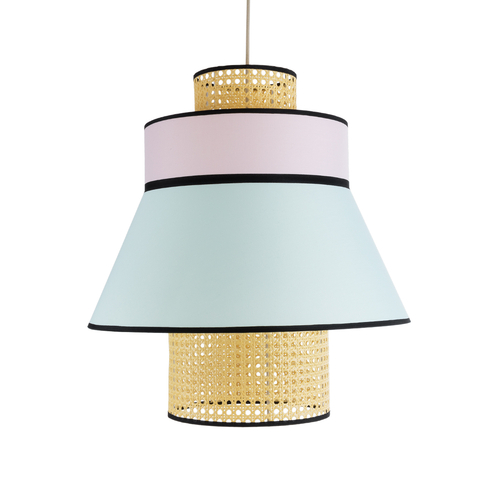 GLOBOSTAR® SAIGE 01920 Boho Κρεμαστό Φωτιστικό Οροφής με Ντουί 1 x E27 AC 220-240V IP20 - Πολύχρωμο - Μ50 x Π50 x Υ54cm