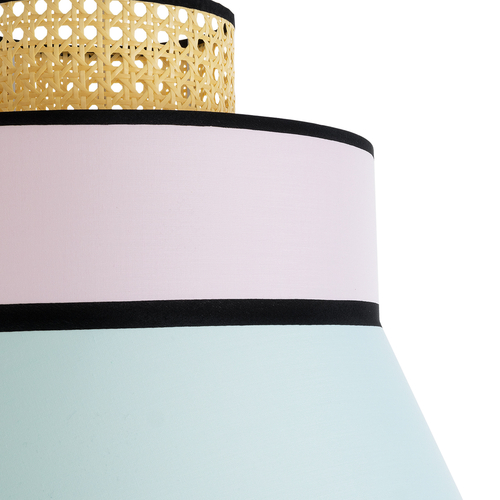 GLOBOSTAR® SAIGE 01920 Boho Κρεμαστό Φωτιστικό Οροφής με Ντουί 1 x E27 AC 220-240V IP20 - Πολύχρωμο - Μ50 x Π50 x Υ54cm