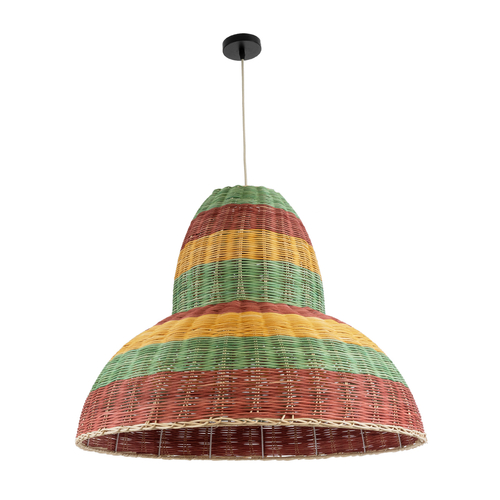 GLOBOSTAR® CABALLEROS 02058 Boho Κρεμαστό Φωτιστικό Οροφής με Ντουί 1 x E27 AC 220-240V IP20 - Πολύχρωμο - Μ70 x Π70 x Υ60cm