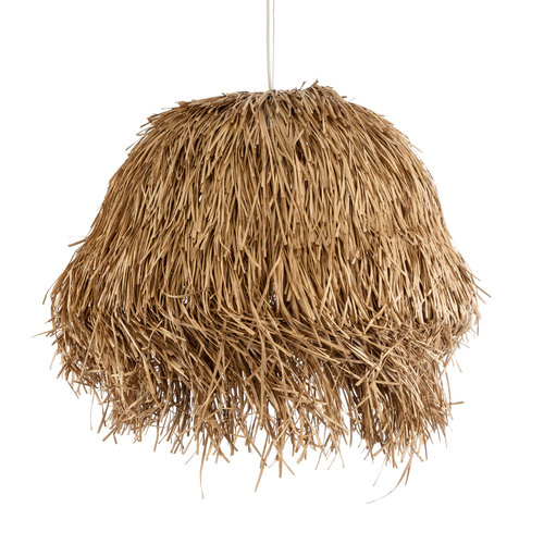 GLOBOSTAR® GUADELOUPE 02158 Boho Κρεμαστό Φωτιστικό Οροφής με Ντουί 1 x E27 AC 220-240V IP20 - Μπεζ - Μ80 x Π80 x Υ60cm