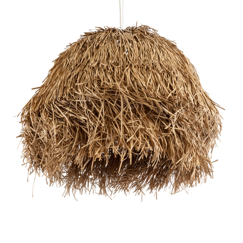 GLOBOSTAR® GUADELOUPE 02158 Boho Κρεμαστό Φωτιστικό Οροφής με Ντουί 1 x E27 AC 220-240V IP20 - Μπεζ - Μ80 x Π80 x Υ60cm