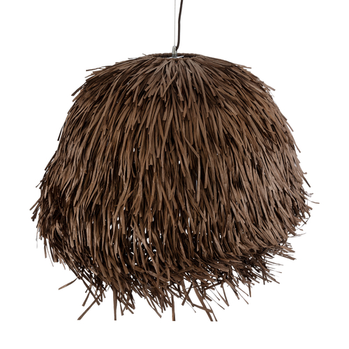 GLOBOSTAR® GUADELOUPE 02294 Boho Κρεμαστό Φωτιστικό Οροφής με Ντουί 1 x E27 AC 220-240V IP20 - Καφέ - Μ80 x Π80 x Υ60cm