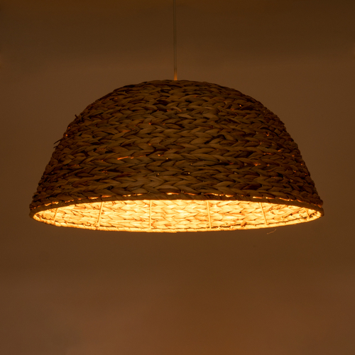 GLOBOSTAR® MANGATA 01847 Boho Κρεμαστό Φωτιστικό Οροφής με Ντουί 1 x E27 AC 220-240V IP20 - Μπεζ - Μ60 x Π60 x Υ28cm