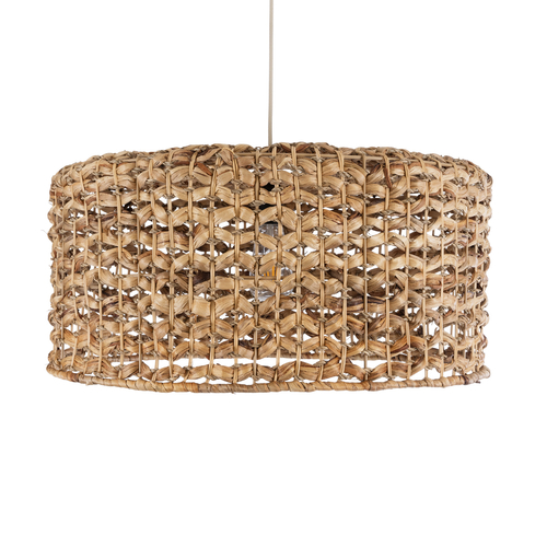 GLOBOSTAR® MANGATA 01849 Boho Κρεμαστό Φωτιστικό Οροφής με Ντουί 1 x E27 AC 220-240V IP20 - Καφέ - Μ60 x Π60 x Υ28cm
