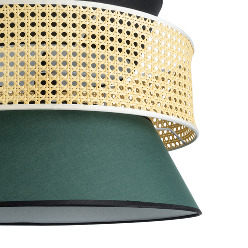 GLOBOSTAR® SAIGE 01916 Boho Κρεμαστό Φωτιστικό Οροφής με Ντουί 1 x E27 AC 220-240V IP20 - Πολύχρωμο - Μ50 x Π50 x Υ36cm