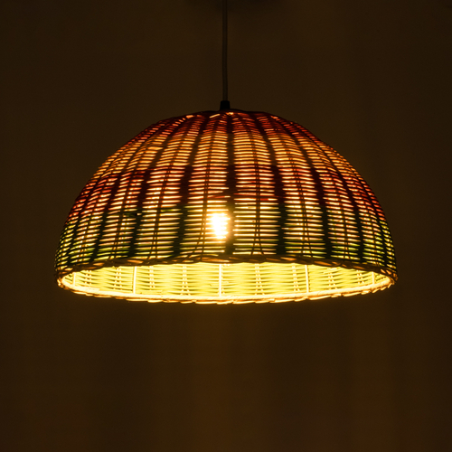 GLOBOSTAR® CABALLEROS 02060 Boho Κρεμαστό Φωτιστικό Οροφής με Ντουί 1 x E27 AC 220-240V IP20 - Πολύχρωμο - Μ40 x Π40 x Υ20cm