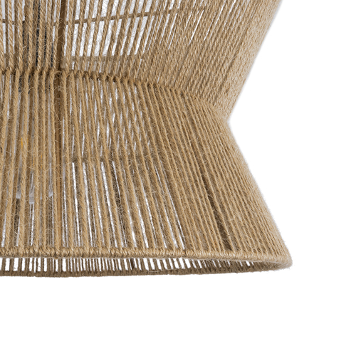 GLOBOSTAR® BISBEE 02204 Boho Κρεμαστό Φωτιστικό Οροφής με Ντουί 1 x E27 AC 220-240V IP20 - Μπεζ - Μ50 x Π50 x Υ28cm