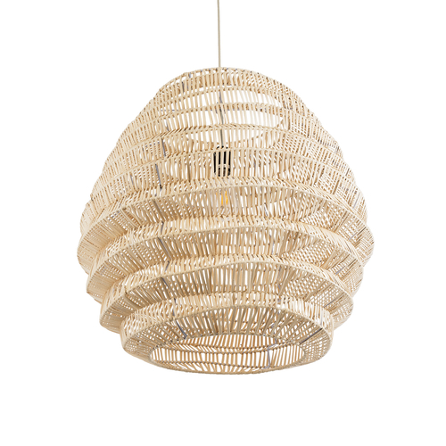 GLOBOSTAR® OREGON 02206 Boho Κρεμαστό Φωτιστικό Οροφής με Ντουί 1 x E27 AC 220-240V IP20 - Μπεζ - Μ60 x Π60 x Υ56cm