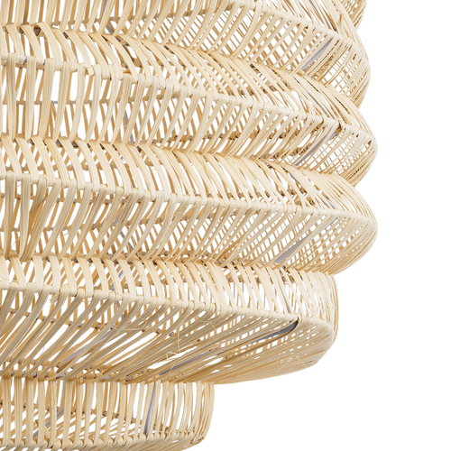 GLOBOSTAR® OREGON 02207 Boho Κρεμαστό Φωτιστικό Οροφής με Ντουί 1 x E27 AC 220-240V IP20 - Μπεζ - Μ80 x Π80 x Υ65cm