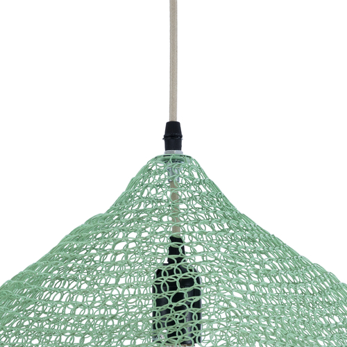 GLOBOSTAR® KENTUCKY 01864 Vintage Κρεμαστό Φωτιστικό Οροφής με Ντουί 1 x E27 AC 220-240V IP20 - Τιρκουάζ - Μ40 x Π40 x Υ30cm