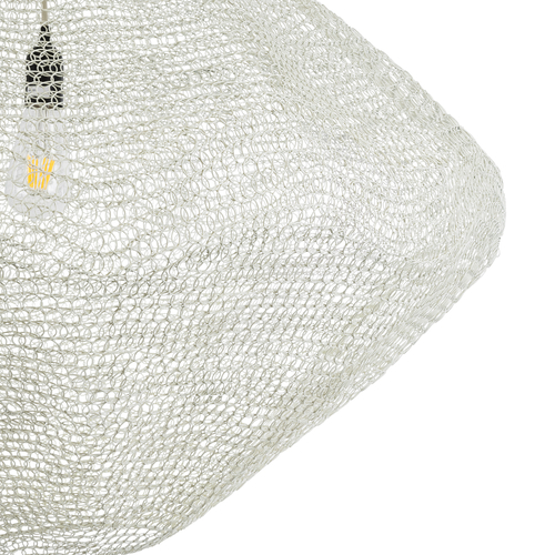 GLOBOSTAR® KENTUCKY 01868 Vintage Κρεμαστό Φωτιστικό Οροφής με Ντουί 1 x E27 AC 220-240V IP20 - Μπεζ - Μ90 x Π90 x Υ70cm