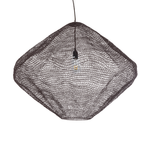 GLOBOSTAR® KENTUCKY 01869 Vintage Κρεμαστό Φωτιστικό Οροφής με Ντουί 1 x E27 AC 220-240V IP20 - Καφέ - Μ90 x Π90 x Υ70cm