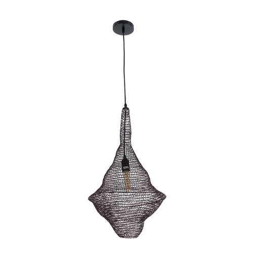 GLOBOSTAR® KENTUCKY 01872 Vintage Κρεμαστό Φωτιστικό Οροφής με Ντουί 1 x E27 AC 220-240V IP20 - Καφέ - Μ35 x Π35 x Υ60cm