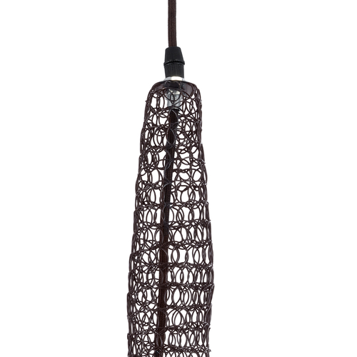 GLOBOSTAR® KENTUCKY 01872 Vintage Κρεμαστό Φωτιστικό Οροφής με Ντουί 1 x E27 AC 220-240V IP20 - Καφέ - Μ35 x Π35 x Υ60cm