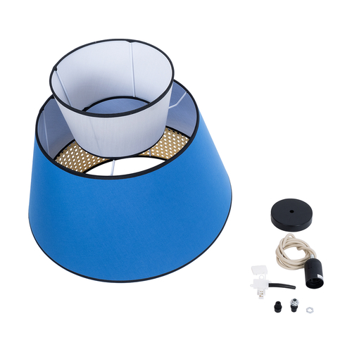 GLOBOSTAR® SAIGE 01918 Boho Κρεμαστό Φωτιστικό Οροφής με Ντουί 1 x E27 AC 220-240V IP20 - Πολύχρωμο - Μ50 x Π50 x Υ45cm