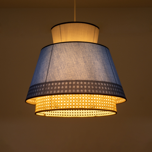 GLOBOSTAR® SAIGE 01918 Boho Κρεμαστό Φωτιστικό Οροφής με Ντουί 1 x E27 AC 220-240V IP20 - Πολύχρωμο - Μ50 x Π50 x Υ45cm