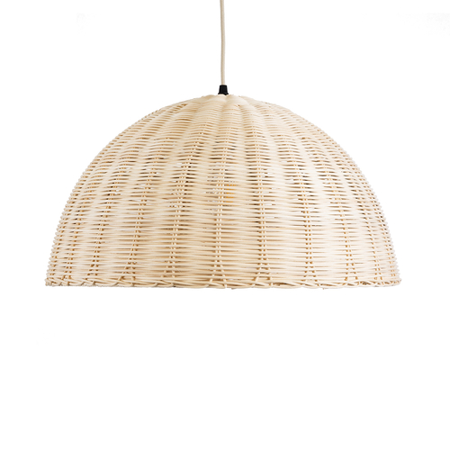 GLOBOSTAR® MONTANA 02378 Boho Κρεμαστό Φωτιστικό Οροφής με Ντουί 1 x E27 AC 220-240V IP20 - Μπεζ - Μ50 x Π50 x Υ25cm