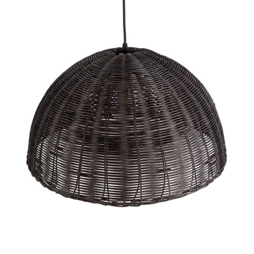 GLOBOSTAR® MONTANA 02381 Boho Κρεμαστό Φωτιστικό Οροφής με Ντουί 1 x E27 AC 220-240V IP20 - Καφέ - Μ50 x Π50 x Υ25cm