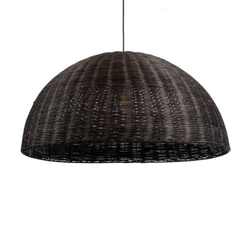 GLOBOSTAR® MONTANA 02382 Boho Κρεμαστό Φωτιστικό Οροφής με Ντουί 1 x E27 AC 220-240V IP20 - Καφέ - Μ80 x Π80 x Υ40cm