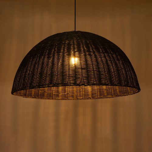 GLOBOSTAR® MONTANA 02382 Boho Κρεμαστό Φωτιστικό Οροφής με Ντουί 1 x E27 AC 220-240V IP20 - Καφέ - Μ80 x Π80 x Υ40cm