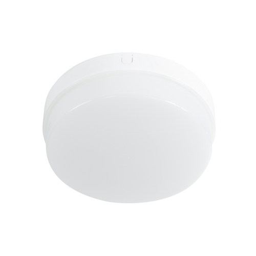 GLOBOSTAR® REVANO 61014 Φωτιστικό Πλαφονιέρα Οροφής LED 15W 1500lm 180° AC 220-240V Αδιάβροχο IP54 Ψυχρό Λευκό 6000K - Lumileds SMD Chip - Λευκό Γαλακτερό - Μ17 x Π17 x Υ5cm - 2 Χρόνια Εγγύηση