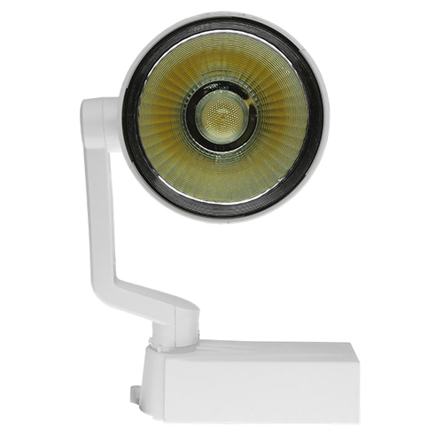 Globostar S-40026 Μονοφασικό Bridgelux COB LED Φωτιστικό Σποτ Ράγας 30W 230V 3000lm 24° Θερμό Λευκό 3000k