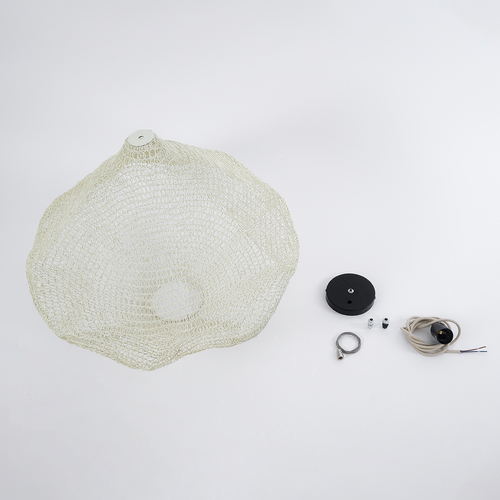 GLOBOSTAR® KENTUCKY 01865 Vintage Κρεμαστό Φωτιστικό Οροφής με Ντουί 1 x E27 AC 220-240V IP20 - Μπεζ - Μ60 x Π60 x Υ50cm