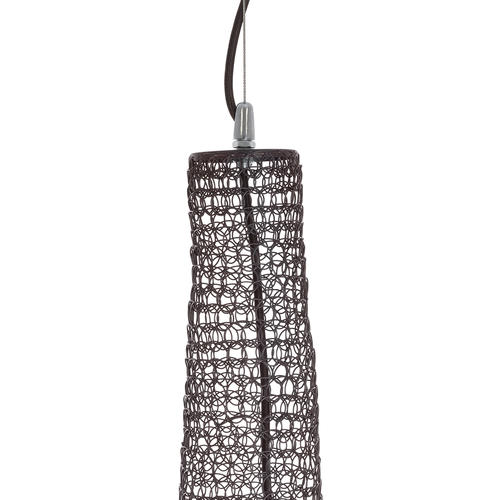 GLOBOSTAR® KENTUCKY 01884 Vintage Κρεμαστό Φωτιστικό Οροφής με Ντουί 1 x E27 AC 220-240V IP20 - Καφέ - Μ60 x Π60 x Υ90cm