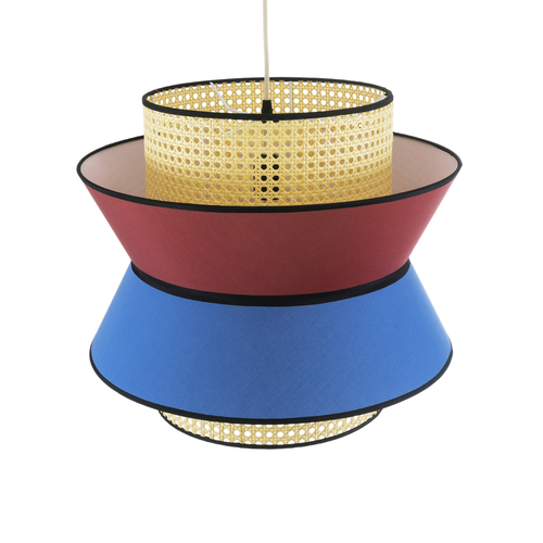 GLOBOSTAR® SAIGE 01919 Boho Κρεμαστό Φωτιστικό Οροφής με Ντουί 1 x E27 AC 220-240V IP20 - Πολύχρωμο - Μ50 x Π50 x Υ43cm