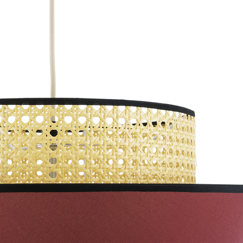 GLOBOSTAR® SAIGE 01919 Boho Κρεμαστό Φωτιστικό Οροφής με Ντουί 1 x E27 AC 220-240V IP20 - Πολύχρωμο - Μ50 x Π50 x Υ43cm