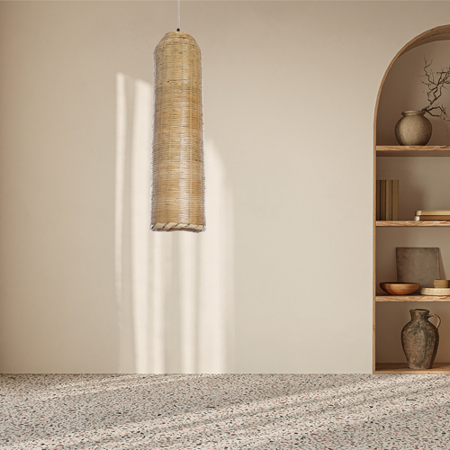 GLOBOSTAR® WAIKIKI 02349 Boho Κρεμαστό Φωτιστικό Οροφής με Ντουί 1 x E27 AC 220-240V IP20 - Μπεζ - Μ20 x Π20 x Υ80cm