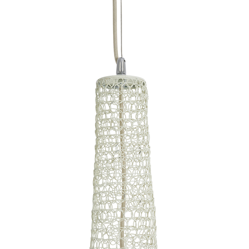 GLOBOSTAR® KENTUCKY 01877 Vintage Κρεμαστό Φωτιστικό Οροφής με Ντουί 1 x E27 AC 220-240V IP20 - Λευκό - Μ80 x Π80 x Υ140cm