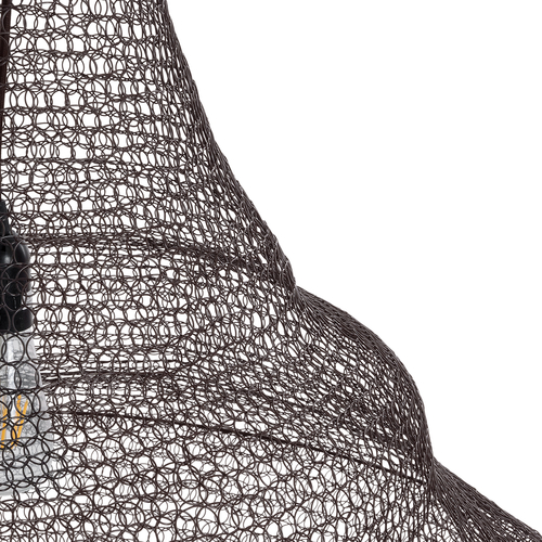 GLOBOSTAR® KENTUCKY 01878 Vintage Κρεμαστό Φωτιστικό Οροφής με Ντουί 1 x E27 AC 220-240V IP20 - Καφέ - Μ80 x Π80 x Υ140cm