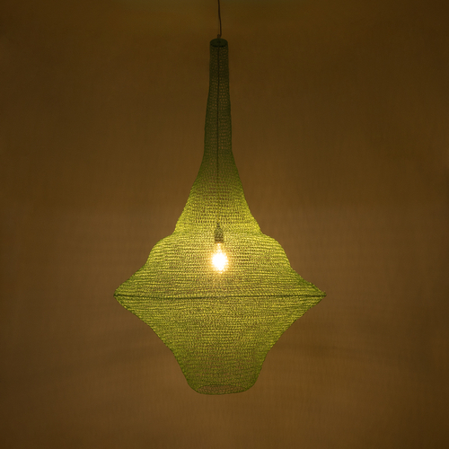 GLOBOSTAR® KENTUCKY 01879 Vintage Κρεμαστό Φωτιστικό Οροφής με Ντουί 1 x E27 AC 220-240V IP20 - Τιρκουάζ - Μ80 x Π80 x Υ140cm