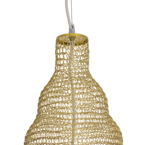 GLOBOSTAR® KENTUCKY 01910 Vintage Κρεμαστό Φωτιστικό Οροφής με Ντουί 1 x E27 AC 220-240V IP20 - Μπεζ - Μ40 x Π40 x Υ80cm