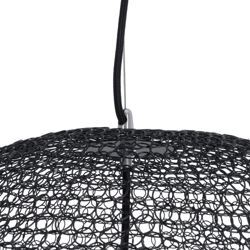 GLOBOSTAR® KENTUCKY 01912 Vintage Κρεμαστό Φωτιστικό Οροφής με Ντουί 1 x E27 AC 220-240V IP20 - Μαύρο - Μ60 x Π60 x Υ70cm