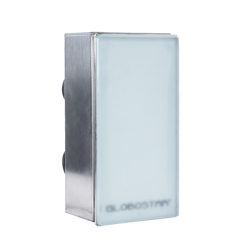 GloboStar® CYBOLITHOS 60950 Χωνευτό Φωτιστικό Σποτ Δαπέδου LED 4W 530lm 120° DC 24V Αδιάβροχο IP68 IK06 Μ20 x Π10 x Υ8cm 4500K Dimmable - Tempered Γαλακτερό Γυαλί & Ανοξείδωτο Ατσάλι - Bridgelux Chip - 3 Χρόνια Εγγύηση