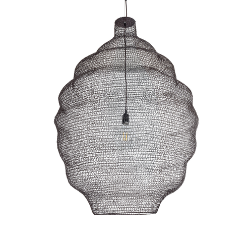 GLOBOSTAR® KENTUCKY 01902 Vintage Κρεμαστό Φωτιστικό Οροφής με Ντουί 1 x E27 AC 220-240V IP20 - Καφέ - Μ80 x Π80 x Y110cm