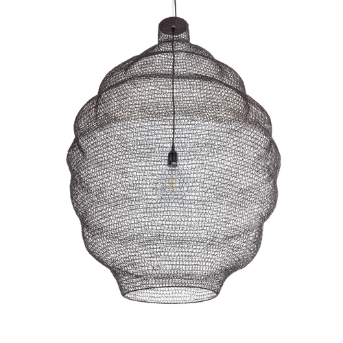 GLOBOSTAR® KENTUCKY 01902 Vintage Κρεμαστό Φωτιστικό Οροφής με Ντουί 1 x E27 AC 220-240V IP20 - Καφέ - Μ80 x Π80 x Y110cm